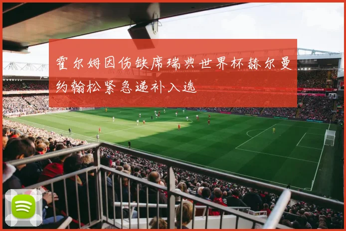 霍尔姆因伤缺席瑞典世界杯赫尔曼约翰松紧急递补入选